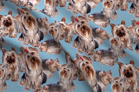 yorkshire terrier fabric